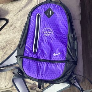 Nike Black and Purple Men's Hiking Backpack